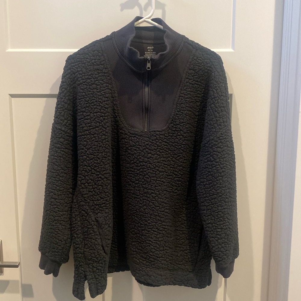 Aerie oversized fleece quarter zip